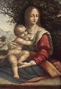 Cesare da Sesto Madonna and Child oil